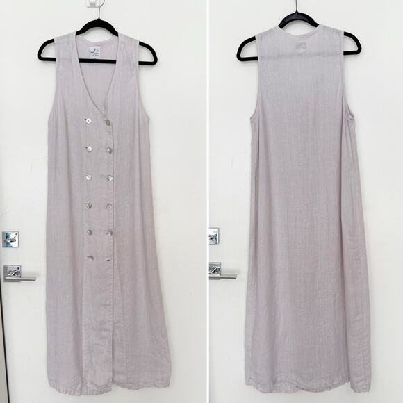 Via Vai by Pollero Light Lavender Linen Maxi Dress - Picture 1 of 7